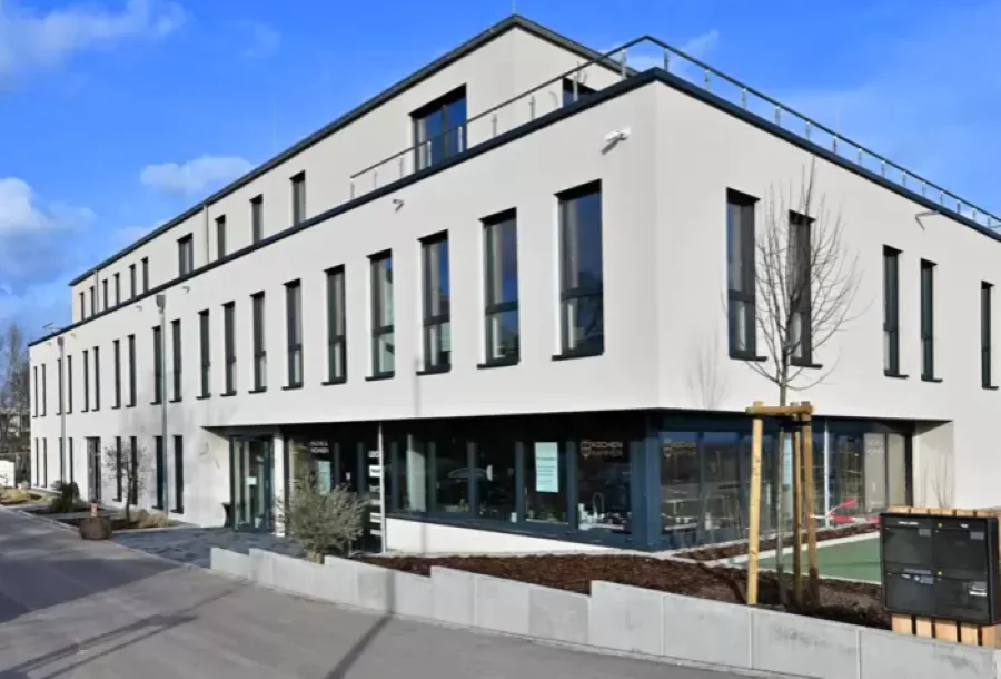 Neues, modernes Bürogebäude des NetPlans Standorts in Neustadt