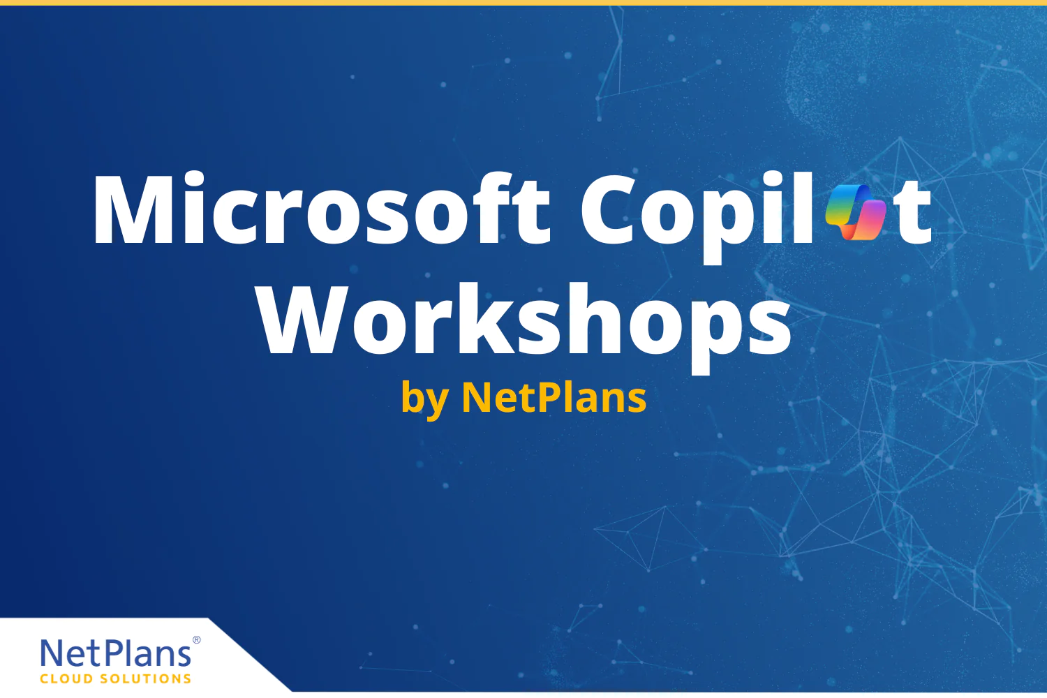 Microsoft Copilot Workshops by NetPlans mit Copilot Logo